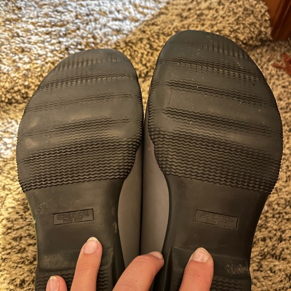 Sperry Grey Quilted Rain Boot Size 8 - Picture 6 of 6